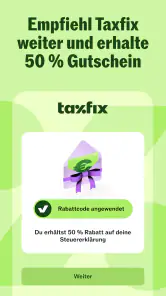 Taxfix: Online Steuererklärung screenshot