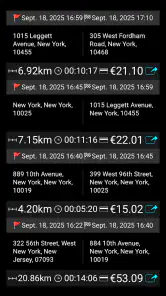 Taximeter. GPS-Taxi-Zähler. screenshot