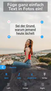 Text auf Foto・Schrift auf Bild screenshot
