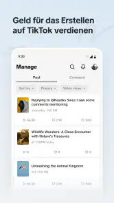 TikTok Studio screenshot
