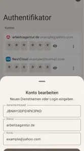 TOTP Authenticator screenshot