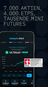 tradegate.direct – Trading-App screenshot