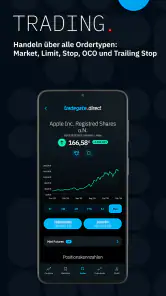 tradegate.direct – Trading-App screenshot