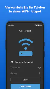Tragbarer Mobiler WIFI hotspot screenshot