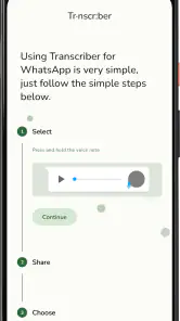 Transcriber for WhatsApp screenshot