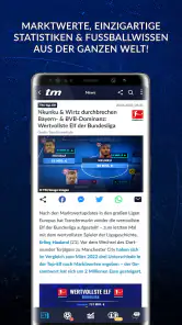 Transfermarkt Fußballdatenbank screenshot