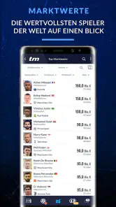 Transfermarkt Fußballdatenbank screenshot