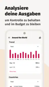 TravelSpend Reisekosten Budget screenshot