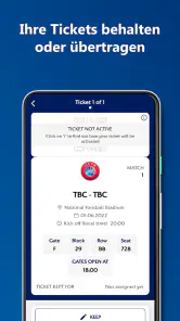UEFA Mobile Tickets screenshot