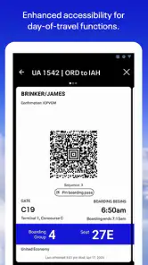 United Airlines screenshot