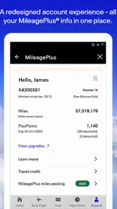 United Airlines screenshot
