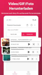 Video-Downloader für Pinterest screenshot