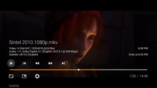 Vimu Media Player für TV screenshot