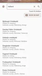 Vindskyddskartan (Shelter Map) screenshot