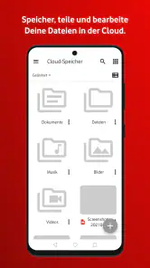 Vodafone E-Mail & Cloud screenshot