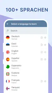 Vokabeltrainer mit Lernkarten screenshot