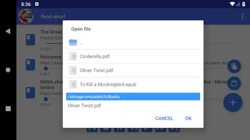 Vorlesen Lassen auf Deutsch screenshot