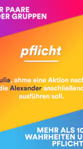 Wahrheit oder Pflicht - Spiel screenshot