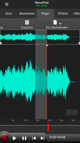 WavePad Audio Bearbeitung screenshot