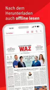 WAZ E-Paper screenshot