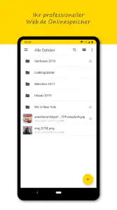 WEB.DE Online-Speicher screenshot