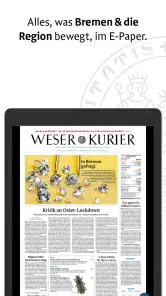 WESER-KURIER E-Paper screenshot