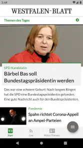 Westfalen-Blatt News screenshot