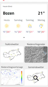 Wetter Südtirol screenshot
