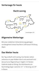 Wetter Südtirol screenshot