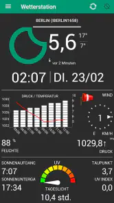 Wetterstation screenshot