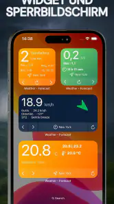 Wetterwarnung: UV•Wind•Widget screenshot