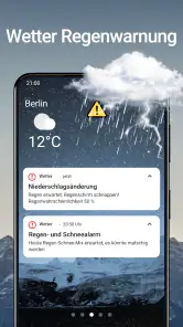 Wetterzeitleiste Lokales Radar screenshot