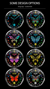 WFP 305 Butterfly watch face screenshot