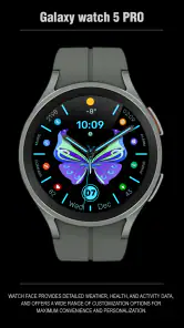 WFP 305 Butterfly watch face screenshot