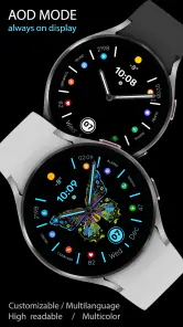 WFP 305 Butterfly watch face screenshot