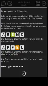 Wördel - tägliches Wortspiel screenshot