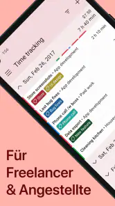 WorkingHours Zeiterfassung screenshot