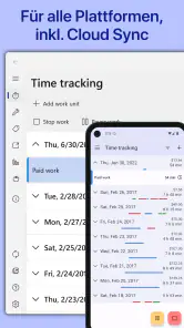 WorkingHours Zeiterfassung screenshot