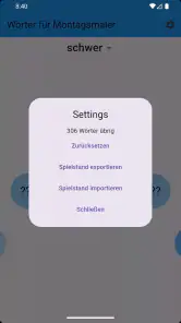 Wörter für Montagsmaler screenshot