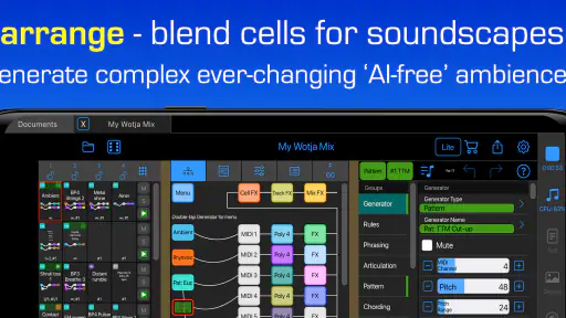 Wotja: Live Generative Music screenshot