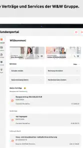 W&W Kundenportal screenshot