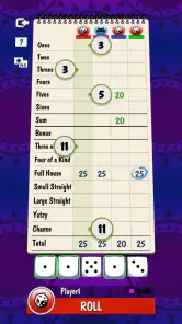 Yatzy mit Online Multiplayer screenshot