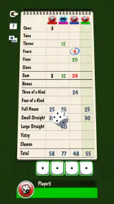 Yatzy mit Online Multiplayer screenshot