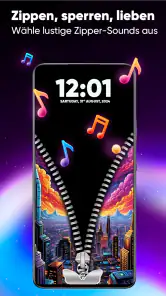 Zipper-Bildschirm Hintergrund screenshot