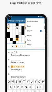 Acrostic Crossword Puzzles screenshot