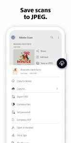 ADOBE SCAN AI PDF SCANNER OCR ONLINE visual data 8
