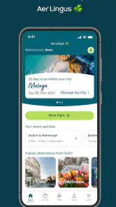 Aer Lingus App screenshot