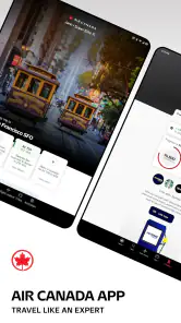 Air Canada + Aeroplan screenshot
