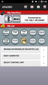 AlfaOBD screenshot