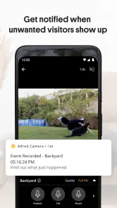 AlfredCamera Home Security app screenshot